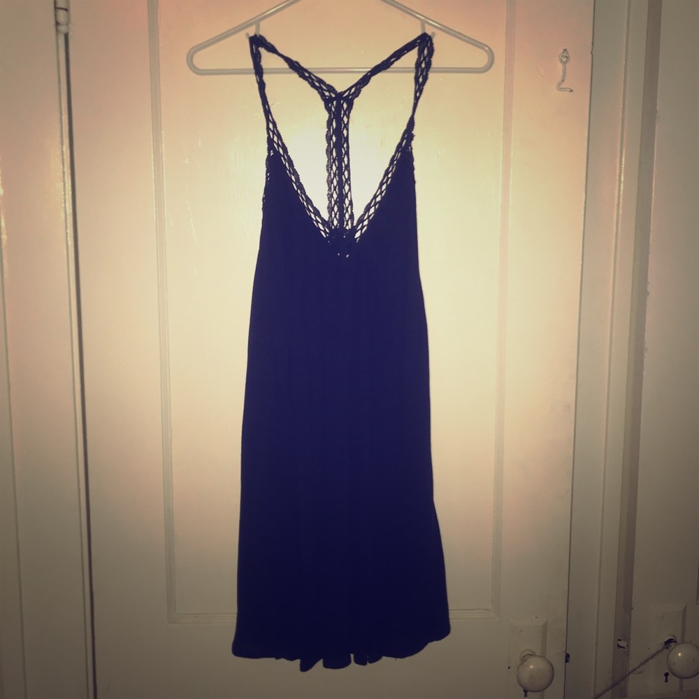 Lulus dark blue racerback dress